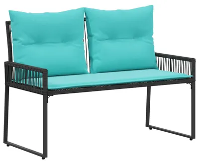 Obrázok produktu pre vidaXL Banka záhradná, 2 miesta, 4 kusy, 110 x 59 x 82 cm, umelý ratan