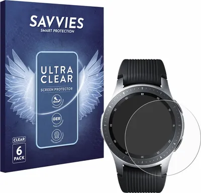 Produktbild von 6x Für Samsung Galaxy Watch (46 mm) Schutzfolie Savvies Displayschutz Display Schutz Folie Klar Transparent