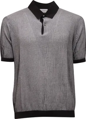 Obrázek produktu pro 1791AS BALLANTYNE pánské polo tričko černá/bílá