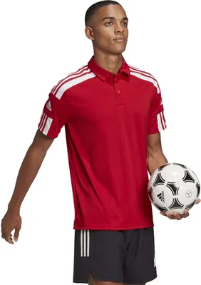 Produktbild von Adidas Squadra 21 Poloshirt Herren - Rot / Weiß