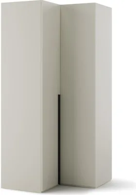 Produktbild von Furniture24 Eckkleiderschrank Woow Wo-01 Eckschrank 101 X 216 X 101 Cm Schrank - Champagner