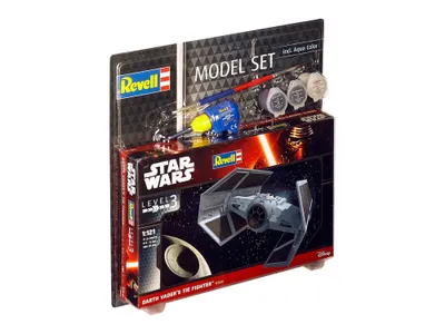 Produktbild von Revell Model Set Darth Vader's TIE Fighter, Raumflugzeug-Modell, Montagesatz, 1:121, TIE, Star Wars, Fortgeschritten