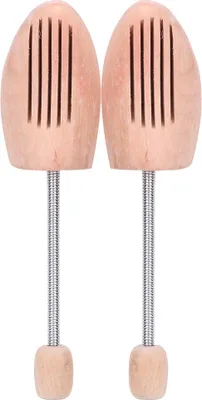 Produktbild von 2pcs Holz Anti -Deformation Wrinkle Frauen Männer Schuhbaumkleider mit Federsäule (45 46)