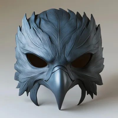 gotische Rabenkrieger-Maske – Decords 3D-Kostümartikel, Produktansicht 1
