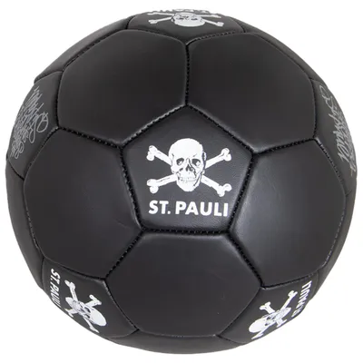 Produktbild von FC St. Pauli - Totenkopf - Ball schwarz, Größe 5