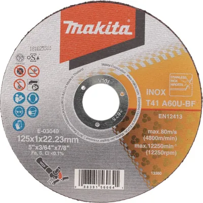 Immagine prodotto di Makita Disco da taglio 125 mm - 22,23 mm - 1,0 mm - A60U