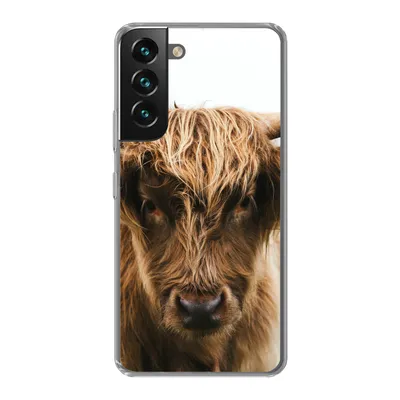 Produktbild von MuchoWow® Handyhülle Schutzhülle Hülle für Samsung Galaxy S22 Schottischer Highlander - Kuh - Gras - Tiere - Natur Silikon Softcase Handy Hülle - Mobiltelefonhülle