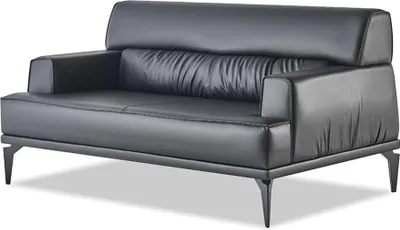 Produktbild von Ledersofas Schwarz Sofa-Set 3-Sitzer 2-Sitzer Sessel Modern Couch Leder