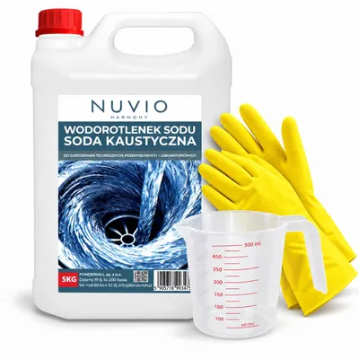 Productafbeelding van Natriumhydroxide (Ätznatron) voor leidingen en sifons, 5 kg, NUVIO + accessoires. NAOH | Reinigingsmiddel