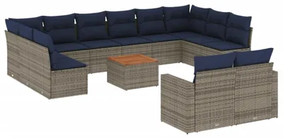 Image de Ensemble de salon de jardin - Ensemble de mobilier de jardin - Ensemble de table et chaises - Fauteuils de jardin - Banc de jardin - Rotin synthétique résistant aux intempéries