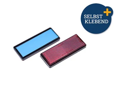 Produktbild von FILMER Reflektor mit Klebefläche, rot, 2 Stück