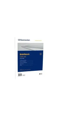 Produktbild von Soennecken Briefblock 2304 DIN A4 gelocht Lineatur28 kariert 50Blatt