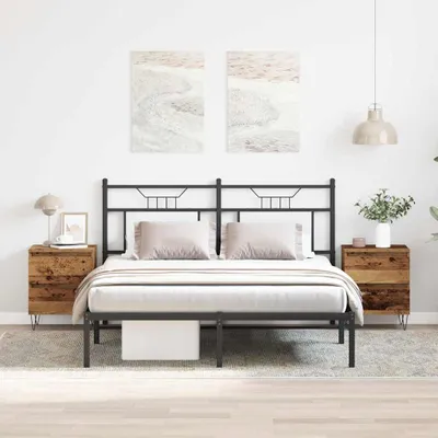 Immagine prodotto di vidaXL Tavolino da notte, 2 pezzi, legno di recupero, 40 x 35 x 50 cm, materiale in legno