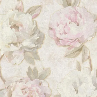 Immagine prodotto di Profhome 791671-GU Carta da parati floreale opaca crema rosa pallido verde beige 5,33 m2