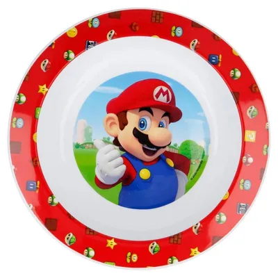 Zdjęcie produktu dla Oryginalny zestaw 3 naczyń obiadowych Super Mario Bros