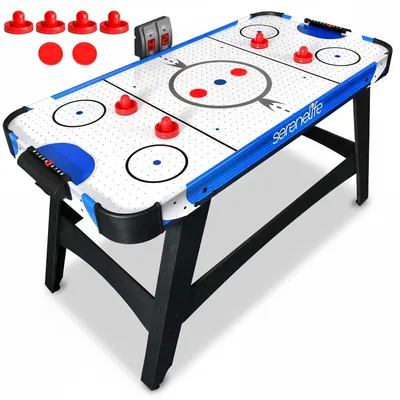 Produktbild von SereneLife Airhockey Tisch mit Luft – Air Hockey Spieltisch ideal als Gamer Tisc