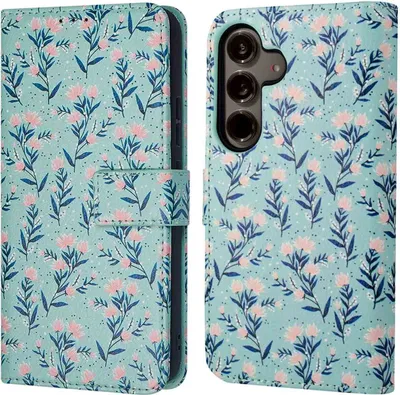Produktbild von imoshion Design Klapphülle Samsung Galaxy S24 - Blue Flowers