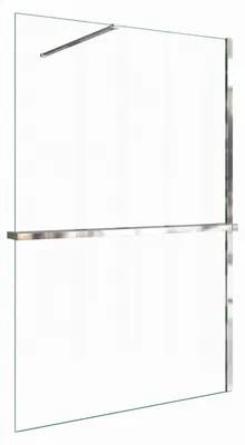 Produktbild von Duschspa Walk-In Dusche 80x200cm Duschwand mit Handtuchhalter mit Stabilisator 8mm NANO ESG-Glas Duschregal Duschtrennwand F130