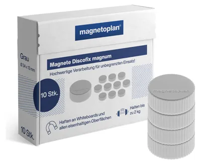 Produktbild von Discofix Magnum grau 34mm 10St