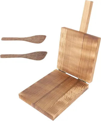 Produktbild von Hölzerne Teigpresse mit Form und Messer für Teigtaschen