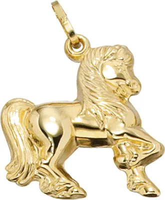 Produktbild von Goldanhänger Schmuck Anhänger Pferd aus 333 Echt Gold Gelbgold Halsschmuck