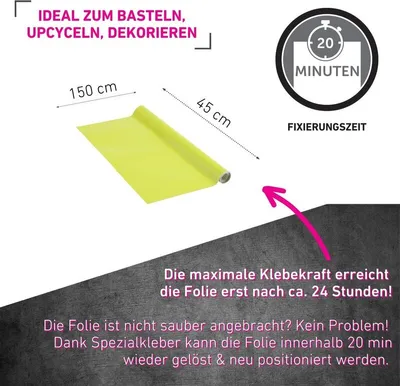 Produktbild von Klebefolie Lindgrün - 45x150cm