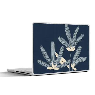 Produktbild von MuchoWow® Laptop Aufkleber Sticker Cover Blumen - Blau - Pflanzen - Natur 30x21 cm - Sticker für Laptop - Selbstklebend