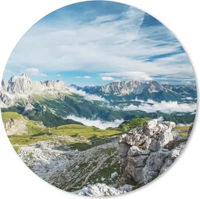 Produktbild von MuchoWow® Mauspad Mousepad Alpen - Felsen - Gras 20x20 cm - Mousepads - Maus Mat - Pad - Mausunterlage - Schreibtischmatte