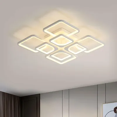 Image de Comely : Applique LED à variateur, lampe de salon de 80W avec télécommande et application