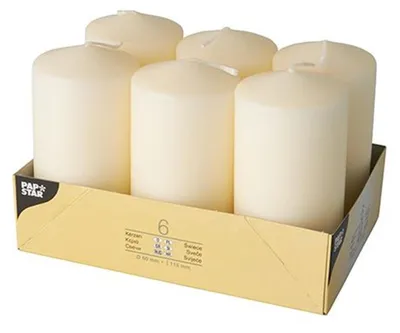 Obrázek produktu pro Papstar 17991, Kulatý, Krém, 24 h, 6 kusů