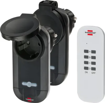 Produktbild von Brennenstuhl Funkschalt-Set RC CE1 0201, (zwei Schaltsteckdosen, eine