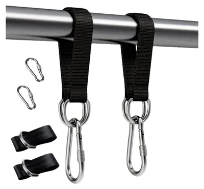 Produktbild von Hängemattenbefestigung, 2 Stück, Nylon, für Hängesessel und Schaukeln, 30 cm reißfeste Aufhängung, 3,8 cm breit