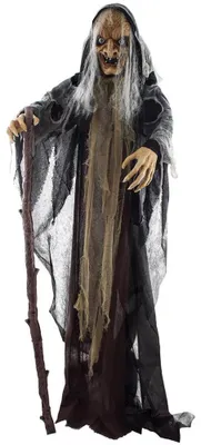 Produktbild von Halloweendeko Hexe 160cm mit Musik, Licht und Bewegung