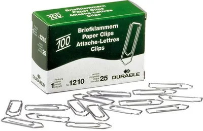 Produktbild von Briefklammern 32mm verzinkt VE=20x100 Stück