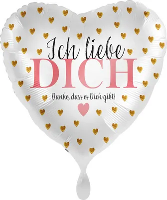 Produktbild von Ich liebe Dich Herz Folienballon 43cm