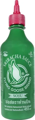 Produktbild von FG Sriracha Chillisoße mit Soju Flavor Vegan 455ml
