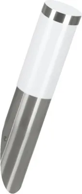 Obrázek produktu pro EGLO 81753, Venkovní světlo na zeď, Nerezová ocel, Bílá, Plast, Nerezová ocel, IP44, Vstup, Garáž, Zahrada, Terasa, I