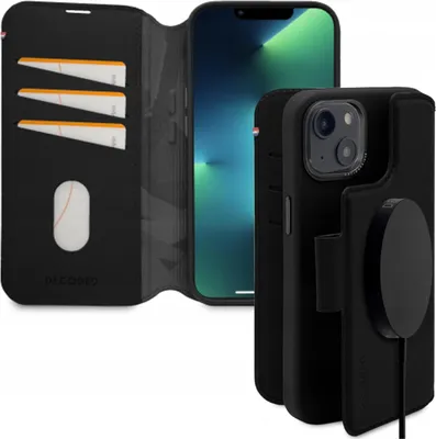 Image de Decoded Etui Portefeuille Détachable Cuir Avec Magsafe Avec Rabat Pour Iphone 14 Plus - Noir