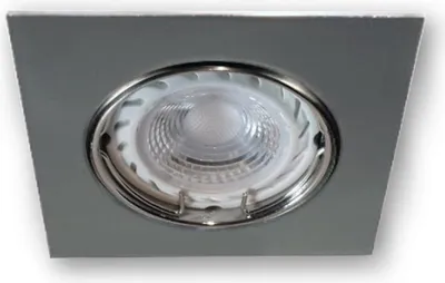 Produktbild von C-Light LED Einbaustrahler 0210 Eckig chrom glänzend 12V 3W neutralweiss