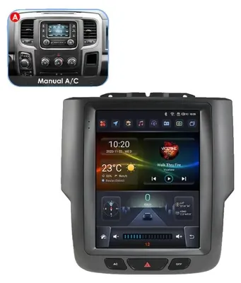 Zdjęcie produktu dla Radio samochodowe, funkcje multimedialne, kompatybilne z modelami Dodge RAM 1500, 2500 i 3500 (2005–2023), S4 A