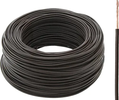 Produktbild von LGY/H05V PVC-Einzelader, feindrähtig, 300/500V, BRAUN, 1x1mm², 2m