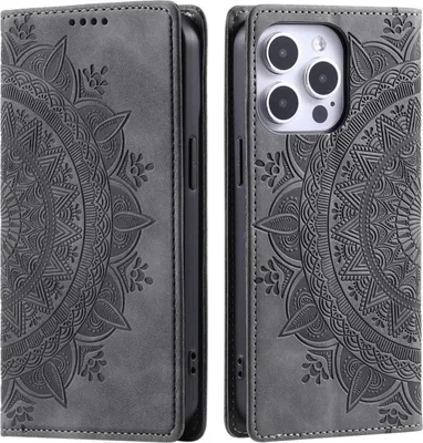 Image de Housse pour Apple iPhone 16 Pro Max Housse pour téléphone portable Flip Case Cover Etui Mandala