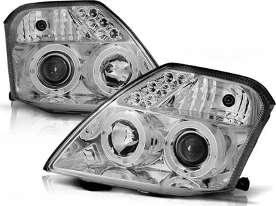 Produktbild von LED Angel Eyes Scheinwerfer passend für Citroen C2 03-10 chrom
