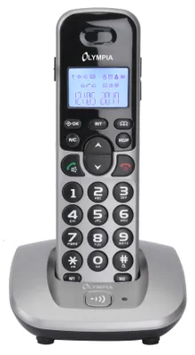 Produktbild von OLYMPIA DECT 5000 Schnurloses ECO-Mode DECT Telefon, Silber