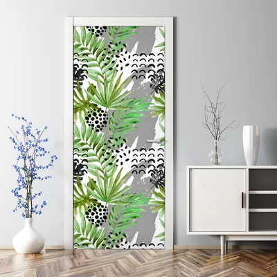 Produktbild von Dekorative Türaufkleber selbstklebend Klebefolie Dekorfolie Türtapete Abstraktion 85 x 200 cm