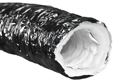 Produktbild von Schallgedämmter Lüftungsschlauch 127mm Durchmesser 3 Meter glaswollefrei lichtdicht reißfest