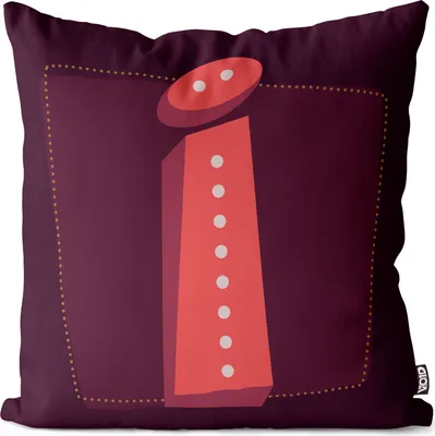 Produktbild von VOID I Buchstaben Vintage Initialen Kissenbezug Kissenhülle Sofakissen Kissen Deko Outdoor-Kissen Dekokissen