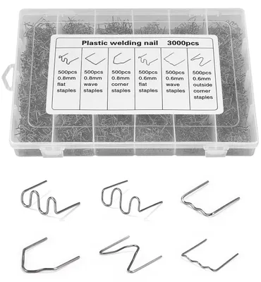 Productafbeelding van Plastic Welding Kit met 1200 Stuks en Opbergdoos
