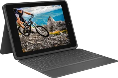 Produktbild von Logitech Rugged Folio, QWERTY, US International, 1,8 cm, 1,2 mm, Apple, iPad (7. Generation) iPad (8. Generation) iPad (9. Generation) iPad (10. Generation) iPad (A16)