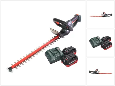 Zdjęcie produktu dla Akumulatorowe nożyce do żywopłotu Metabo HS 18 LTX 65 18 V 63 cm + 2x akumulator 5,5 Ah + ładowarka